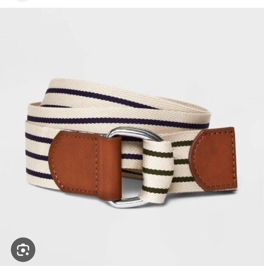 Women's Prep Stripe Belt Universal Thread L NWT
